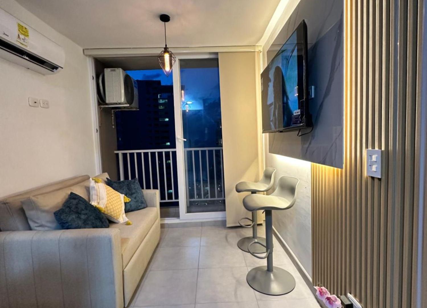 Apto Moderno, Vista Al Mar, 3hab Cerca De La Playa Apartamento Cartagena