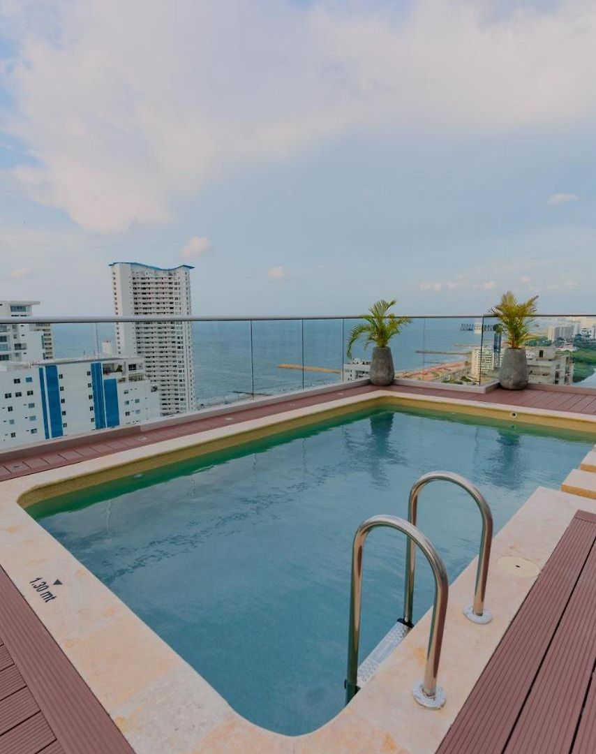 Apto Moderno, Vista Al Mar, 3hab Cerca De La Playa * Cartagena