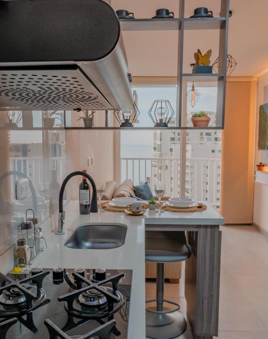 Apto Moderno, Vista Al Mar, 3hab Cerca De La Playa Apartamento *