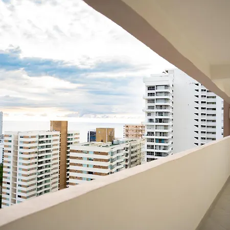 Apto Moderno, Vista Al Mar, 3hab Cerca De La Playa * Cartagena