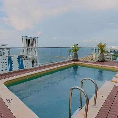 Apto Moderno, Vista Al Mar, 3hab Cerca De La Playa * Cartagena