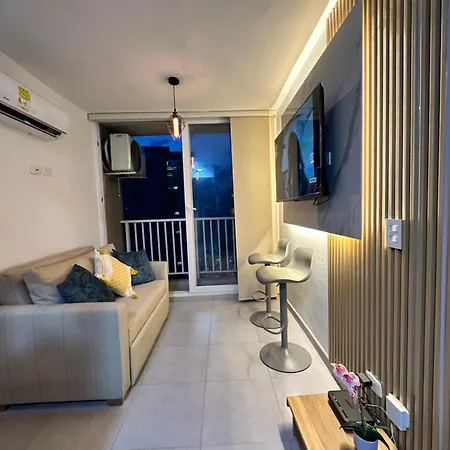 Apto Moderno, Vista Al Mar, 3hab Cerca De La Playa Apartamento Cartagena